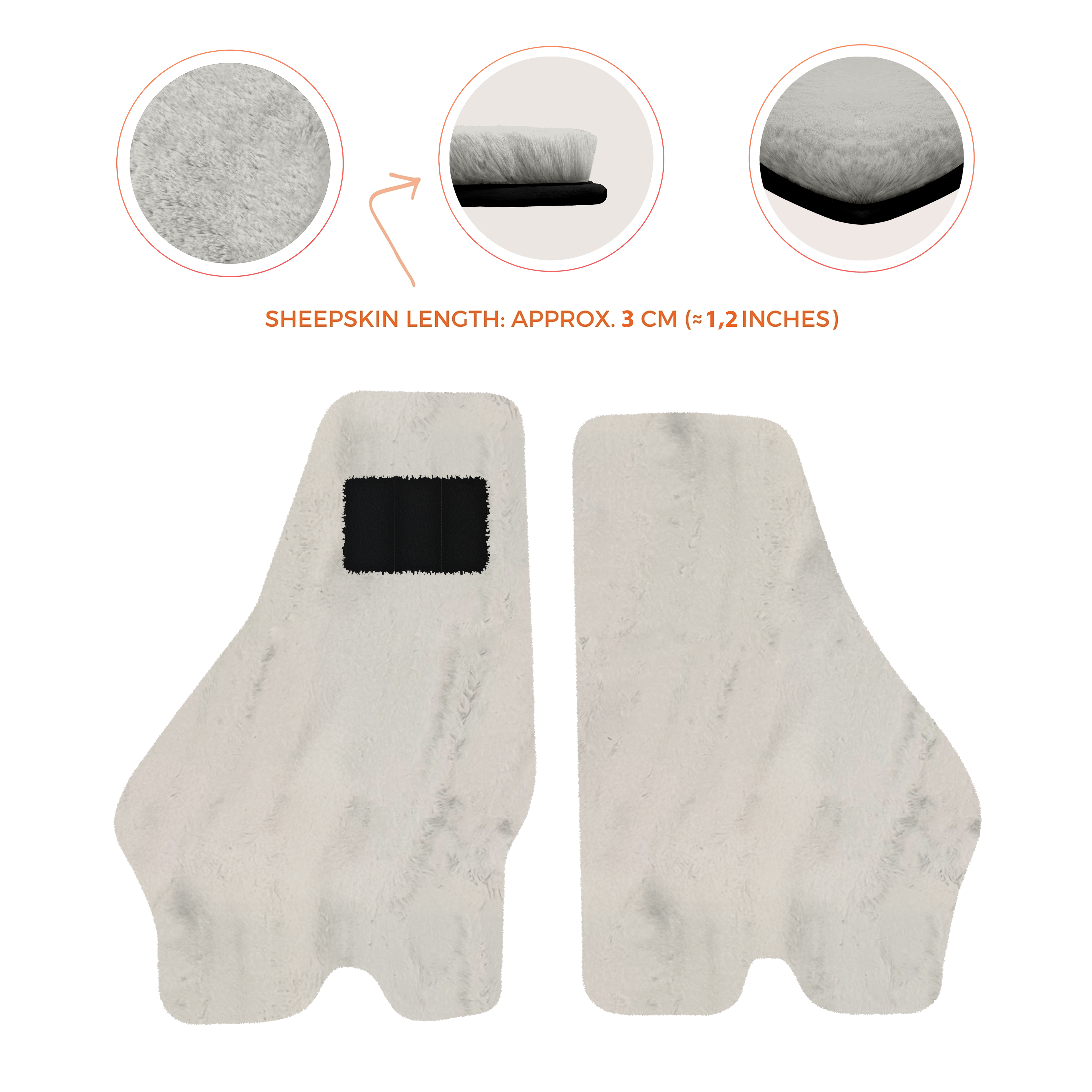 Lamborghini Jalpa (1981-1988) - Sheepskin Length, Various Color Options Custom Fit Premium Velour Floor Mats