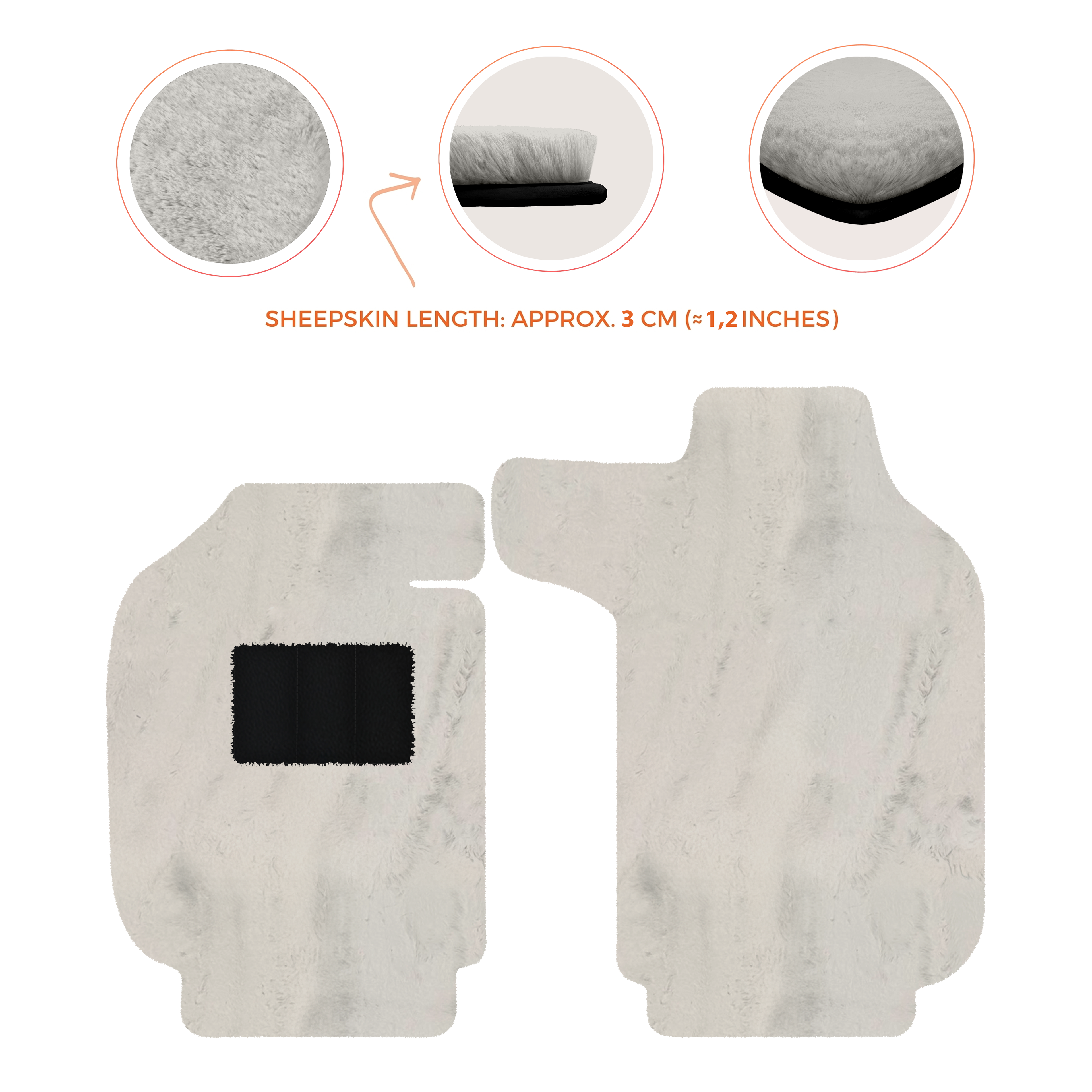Porsche 911 SC (1978-1984) - Sheepskin Length, Various Color Options Custom Fit Premium Velour Floor Mats