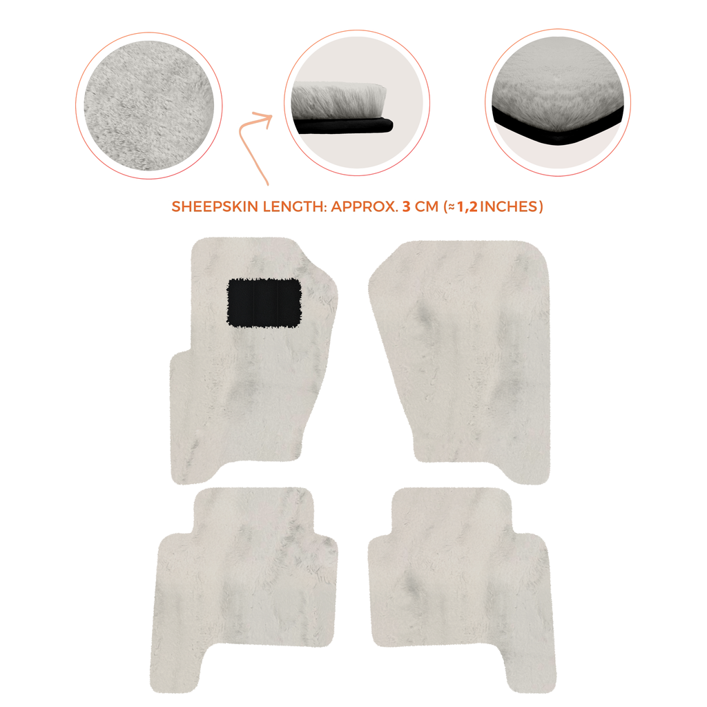 Range Rover Sport (2005-2010) - Sheepskin Length, Various Color Options Custom Fit Premium Velour Floor Mats
