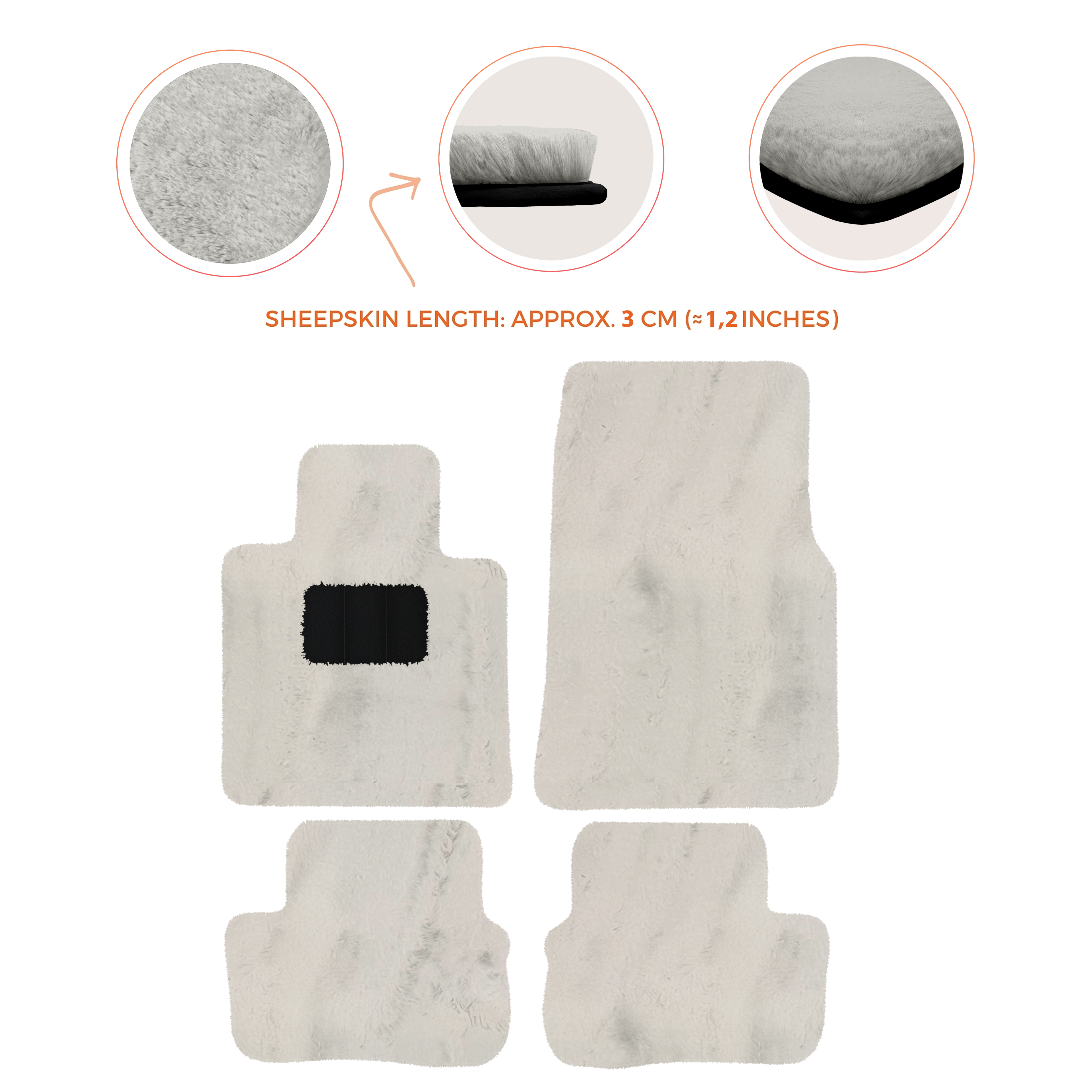 Rolls-Royce RR31 Spectre (2023-2026) Electric Coupe - Sheepskin Length, Various Color Options Custom Fit Premium Velour Floor Mats