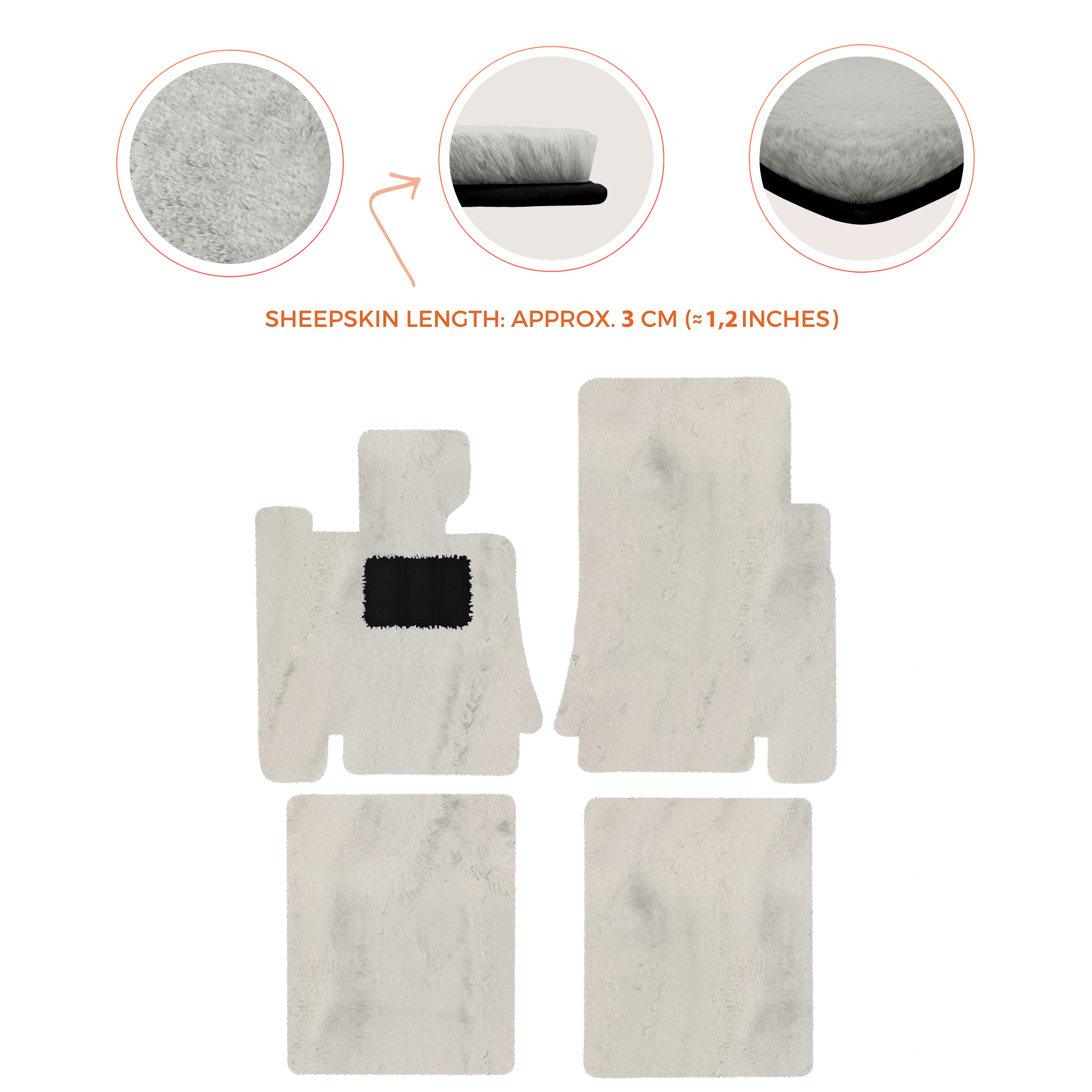 Bentley Arnage Red Label RL (1998-2009) - Sheepskin Length, Various Color Options Custom Fit Premium Velour Floor Mats