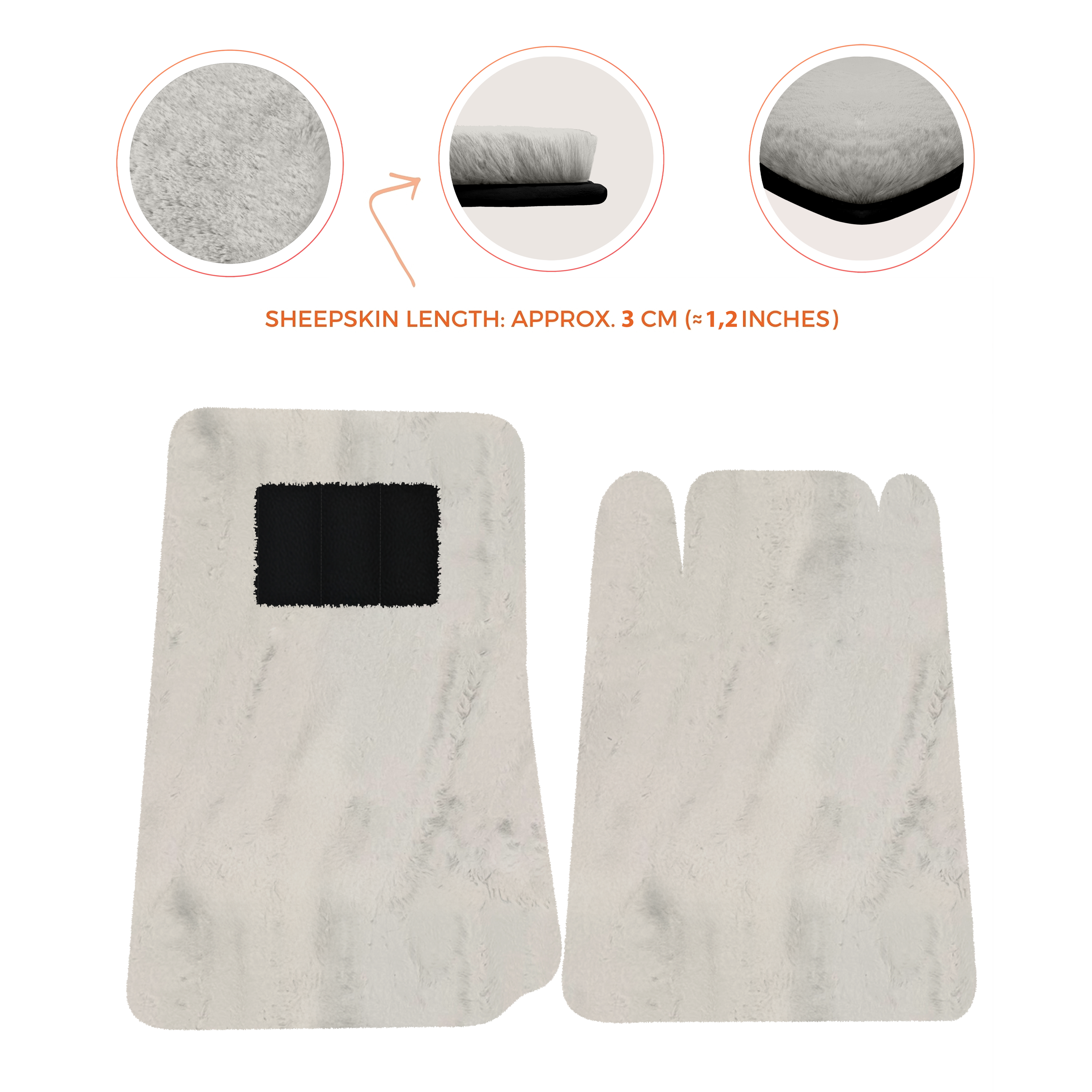 Lamborghini Espada (1968-1978) - Sheepskin Length, Various Color Options Custom Fit Premium Velour Floor Mats