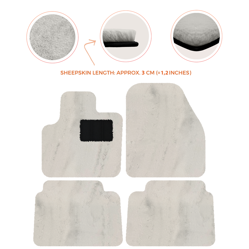 Land Rover Discovery Sport (2019-2026) - Sheepskin Length, Various Color Options Custom Fit Premium Velour Floor Mats