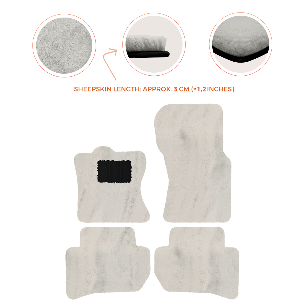 Range Rover Velar (2017-2024) - Sheepskin Length, Various Color Options Custom Fit Premium Velour Floor Mats
