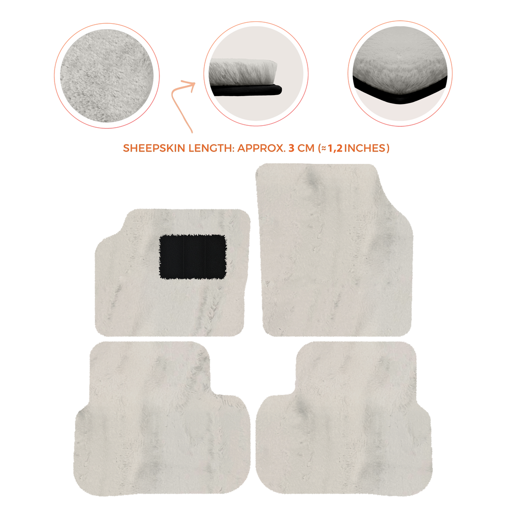 Land Rover Discovery Sport (2015-2019) - Sheepskin Length, Various Color Options Custom Fit Premium Velour Floor Mats