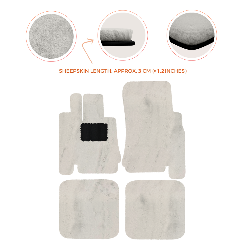 Bentley Arnage Green Label (1998-2009) - Sheepskin Length, Various Color Options Custom Fit Premium Velour Floor Mats
