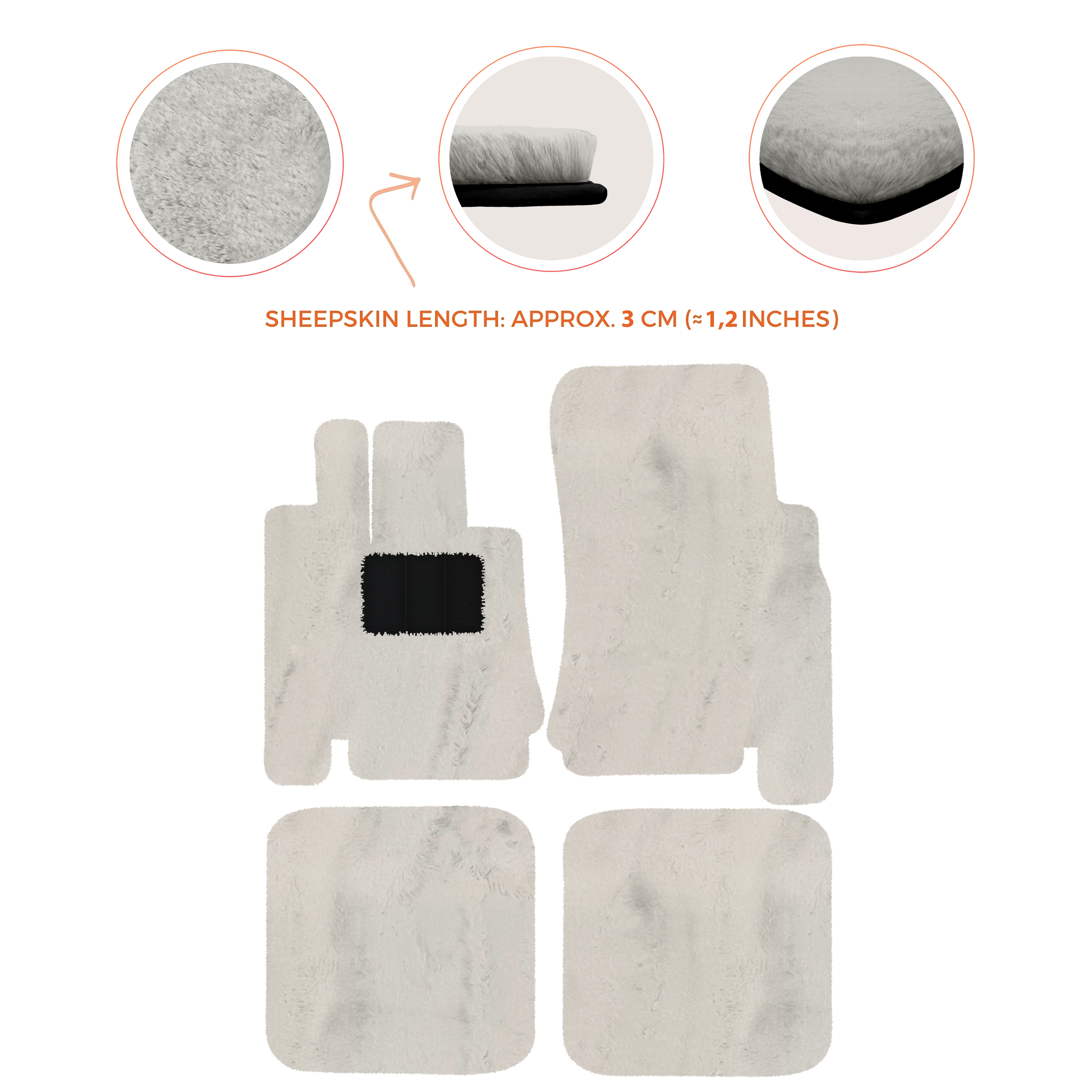 Bentley Arnage Green Label (1998-2009) - Sheepskin Length, Various Color Options Custom Fit Premium Velour Floor Mats
