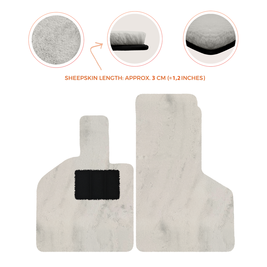 Lamborghini Huracan (2014-2023) - Sheepskin Length, Various Color Options Custom Fit Premium Velour Floor Mats
