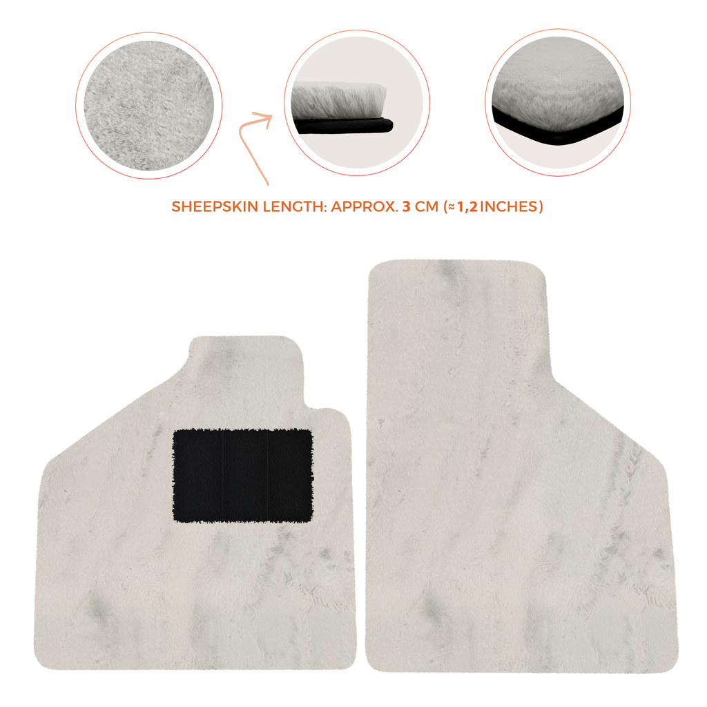 Lamborghini Diablo (1990-2001) - Sheepskin Length, Various Color Options Custom Fit Premium Velour Floor Mats