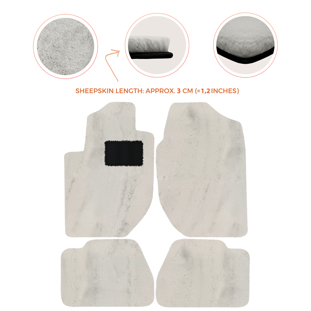 Land Rover Freelander (2003-2007) - Sheepskin Length, Various Color Options Custom Fit Premium Velour Floor Mats