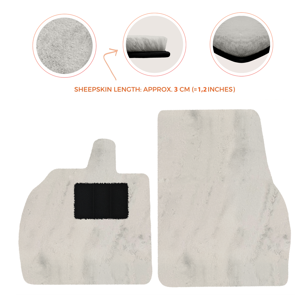 Lamborghini Temerario (2025-2026) - Sheepskin Length, Various Color Options Custom Fit Premium Velour Floor Mats