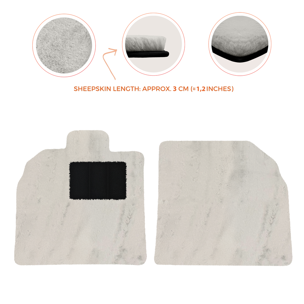 Lamborghini Aventador SVJ - Sheepskin Length, Various Color Options Custom Fit Premium Velour Floor Mats