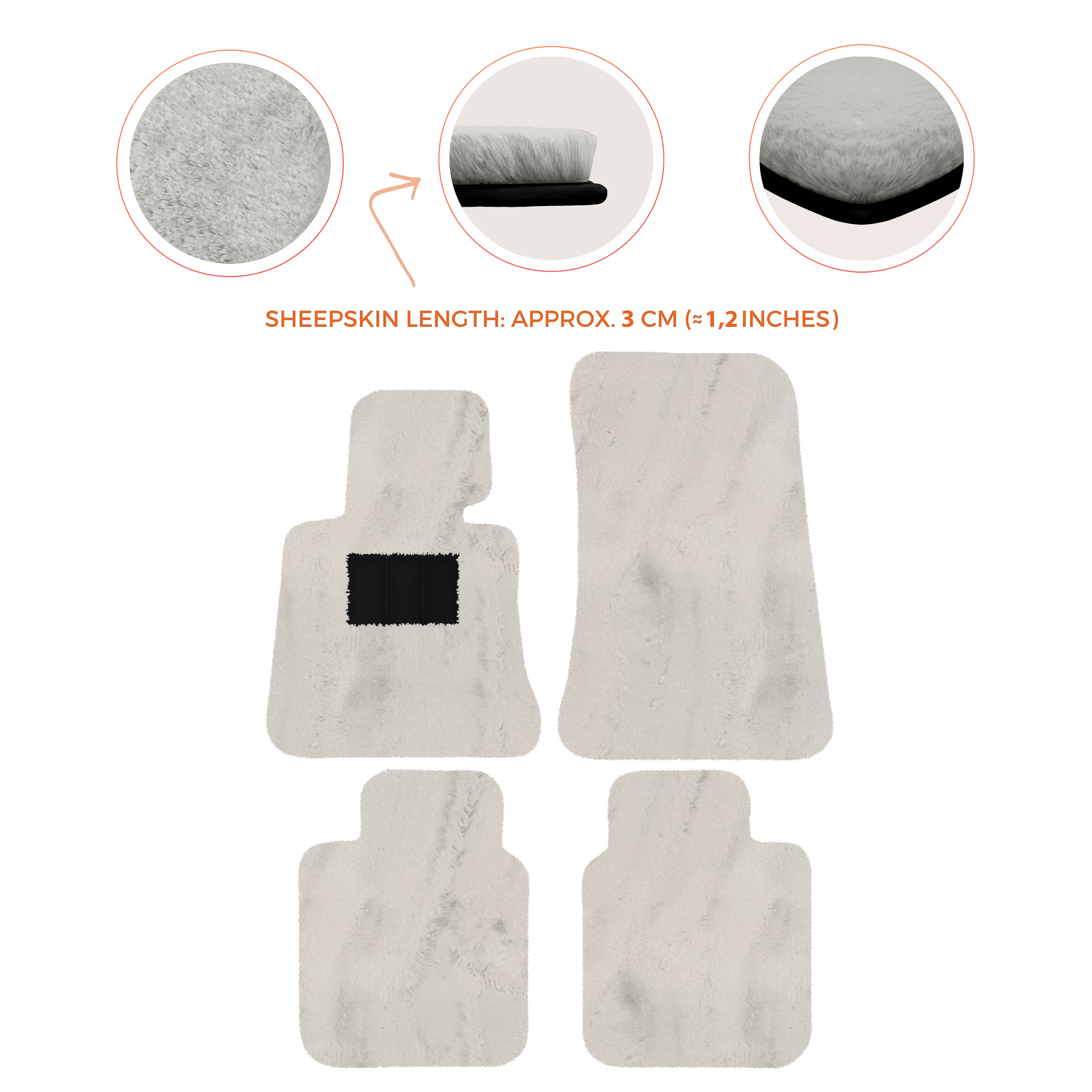 Rolls-Royce Phantom Drophead Coupe (2007-2016) - Sheepskin Length, Various Color Options Custom Fit Premium Velour Floor Mats
