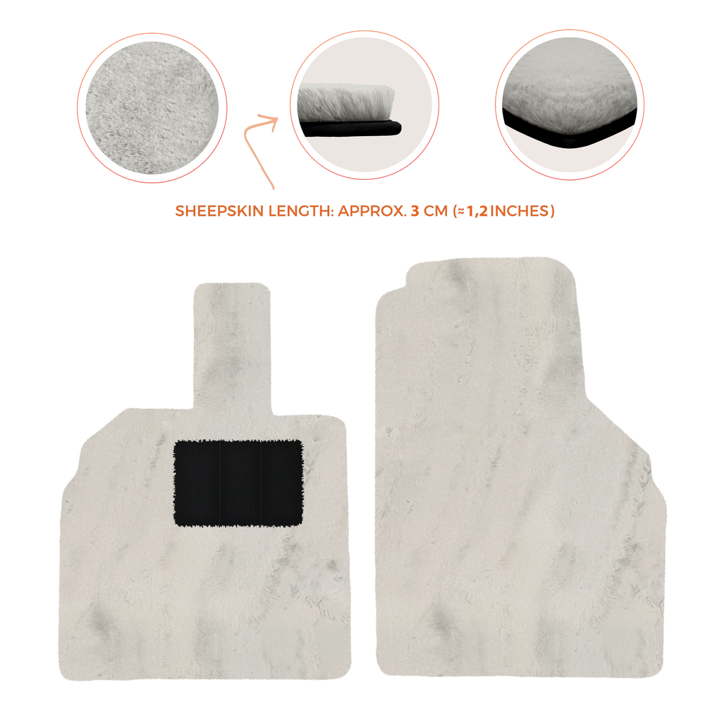Lamborghini Aventador (2012-2022) - Sheepskin Length, Various Color Options Custom Fit Premium Velour Floor Mats