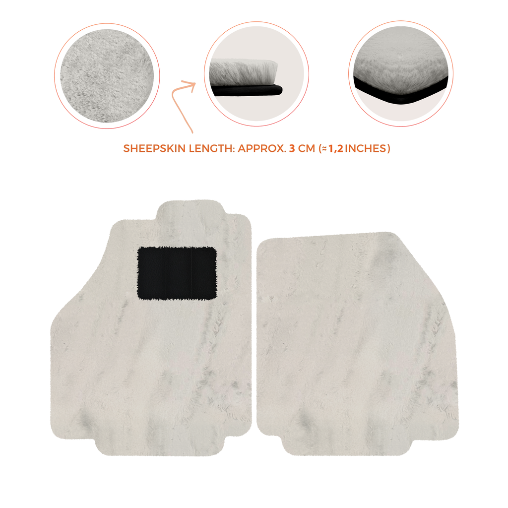 Ferrari 488 Spider (2016-2022) - Sheepskin Length, Various Color Options Custom Fit Premium Velour Floor Mats