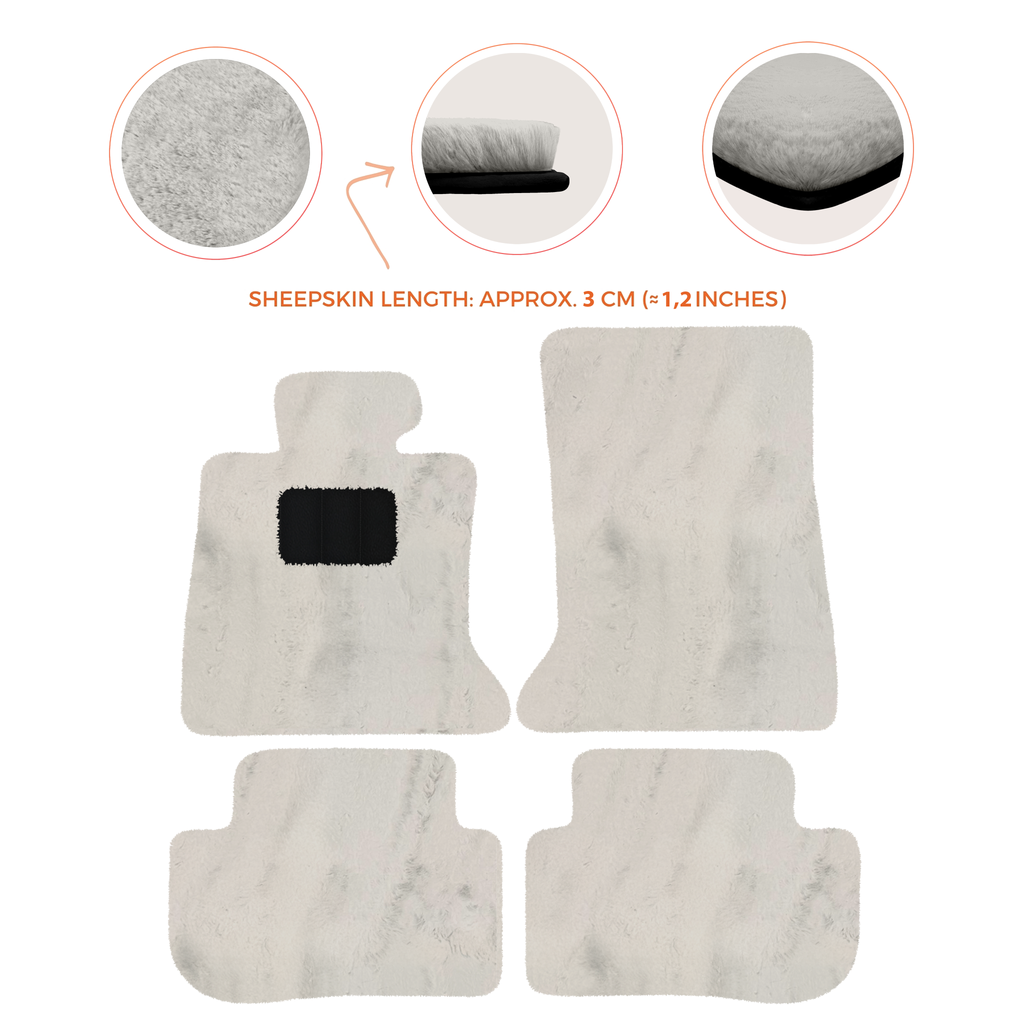 Rolls-Royce RR2 Dawn (2015-2023) Convertible - Sheepskin Length, Various Color Options Custom Fit Premium Velour Floor Mats