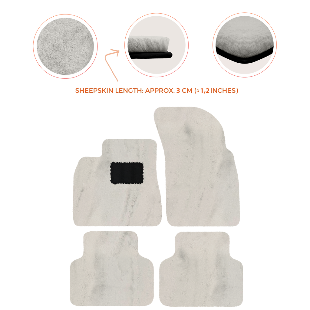 Bentley Bentayga (2015-2023) - Sheepskin Length, Various Color Options Custom Fit Premium Velour Floor Mats