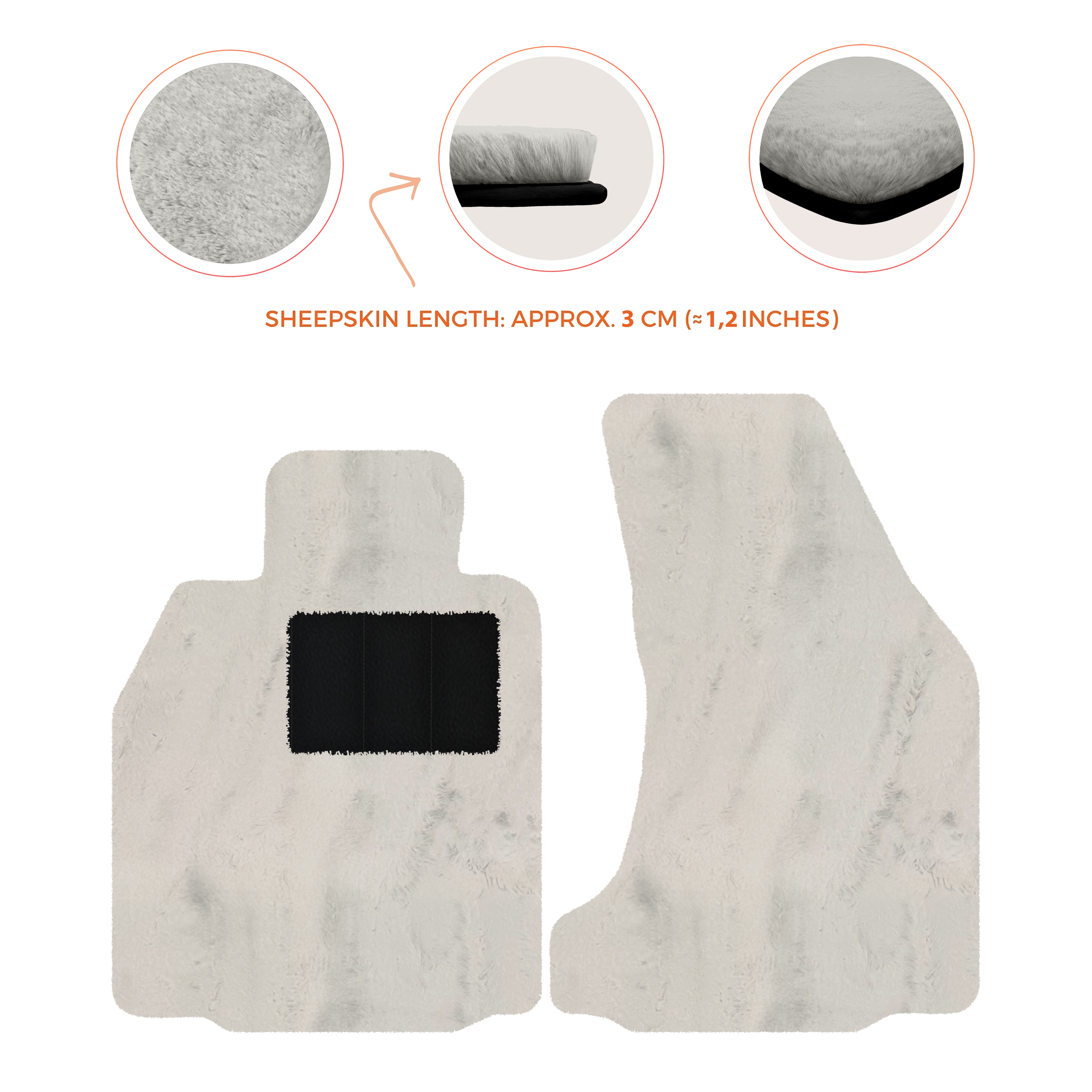 Porsche 987 Boxster (2005-2012) - Sheepskin Length, Various Color Options Custom Fit Premium Velour Floor Mats