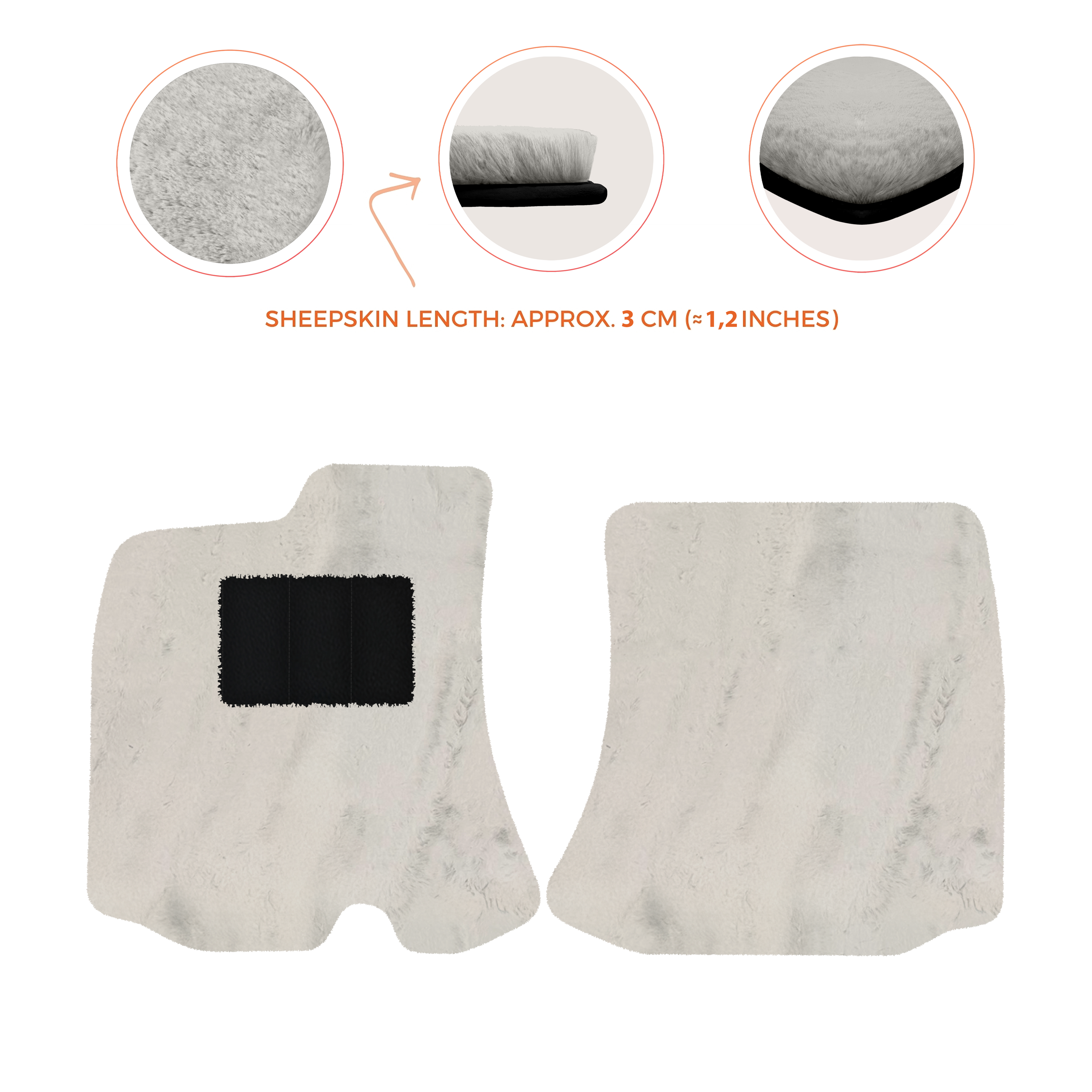 Ferrari Roma (2021-2024) - Sheepskin Length, Various Color Options Custom Fit Premium Velour Floor Mats