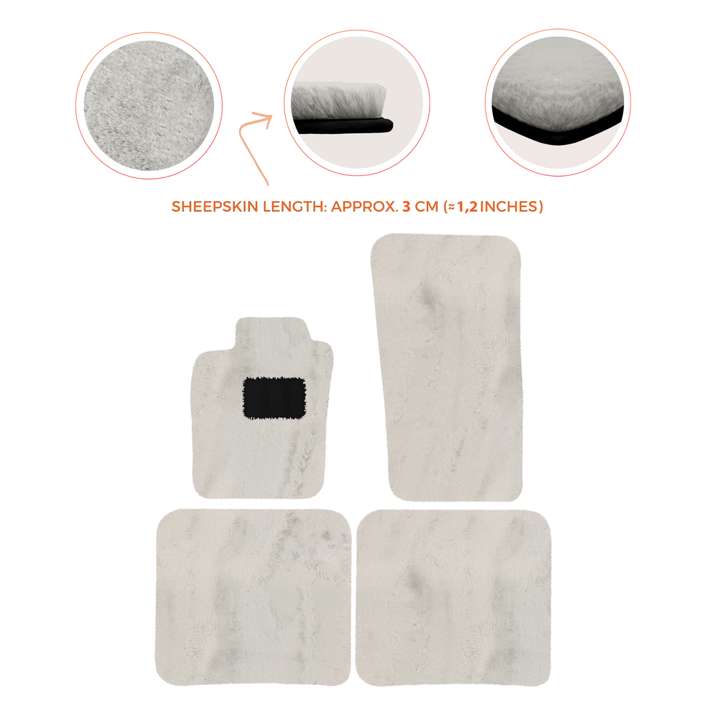 Bentley Flying Spur (2019-2023) - Sheepskin Length, Various Color Options Custom Fit Premium Velour Floor Mats