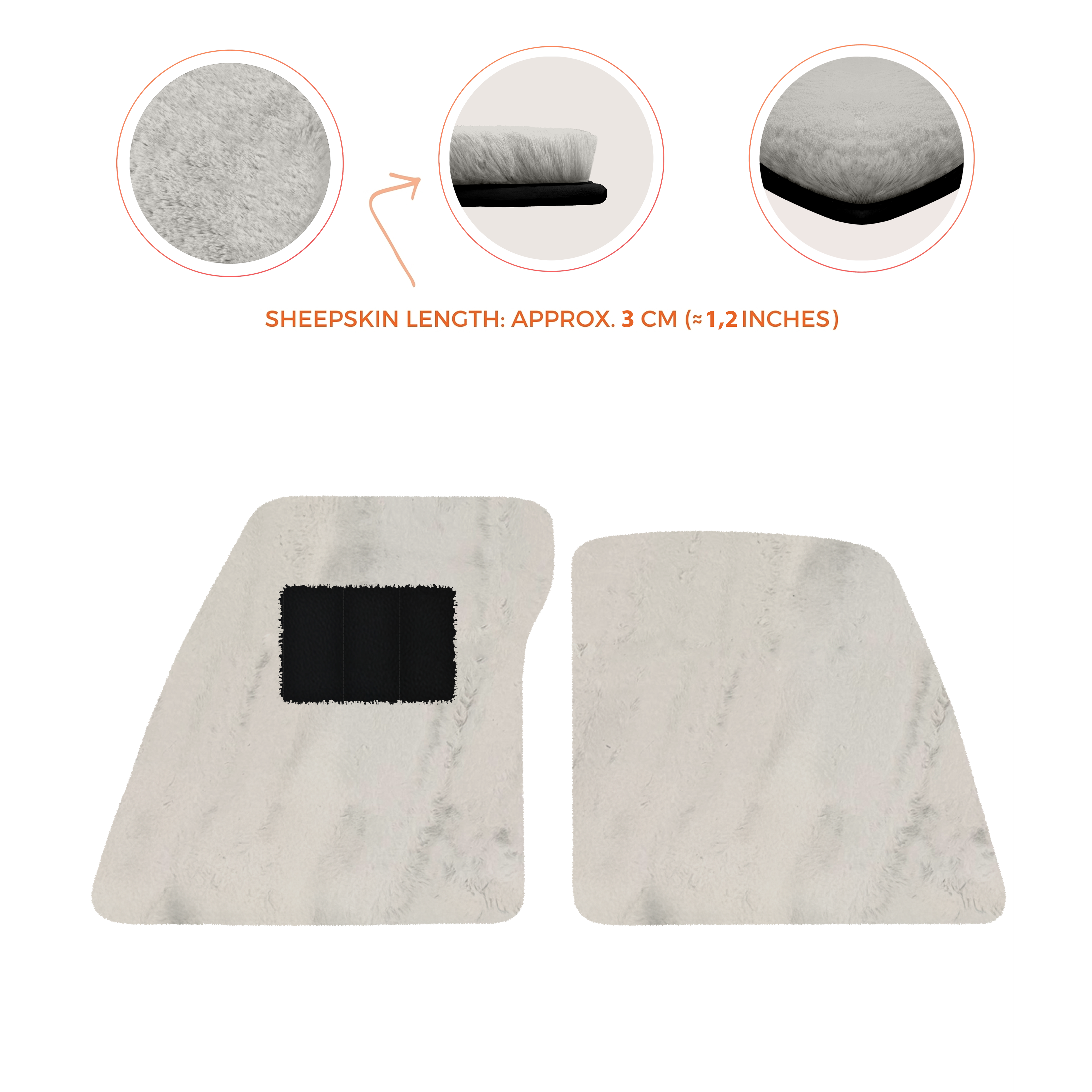 Ferrari 296 GTB (2022-2025) - Sheepskin Length, Various Color Options Custom Fit Premium Velour Floor Mats