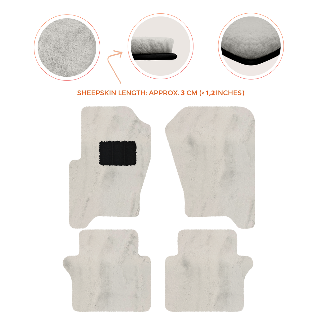 Range Rover Sport (2010-2013) - Sheepskin Length, Various Color Options Custom Fit Premium Velour Floor Mats