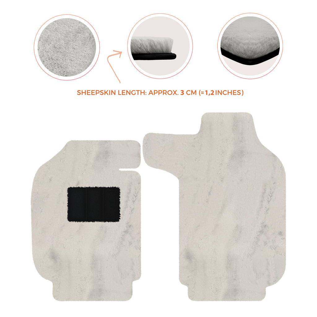 Porsche 911 SC (1978-1984) - Sheepskin Length, Various Color Options Custom Fit Premium Velour Floor Mats