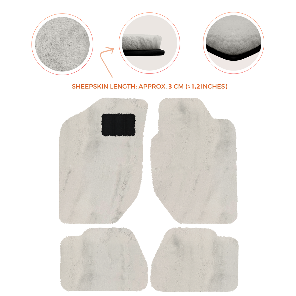 Land Rover Freelander (1997-2003) - Sheepskin Length, Various Color Options Custom Fit Premium Velour Floor Mats
