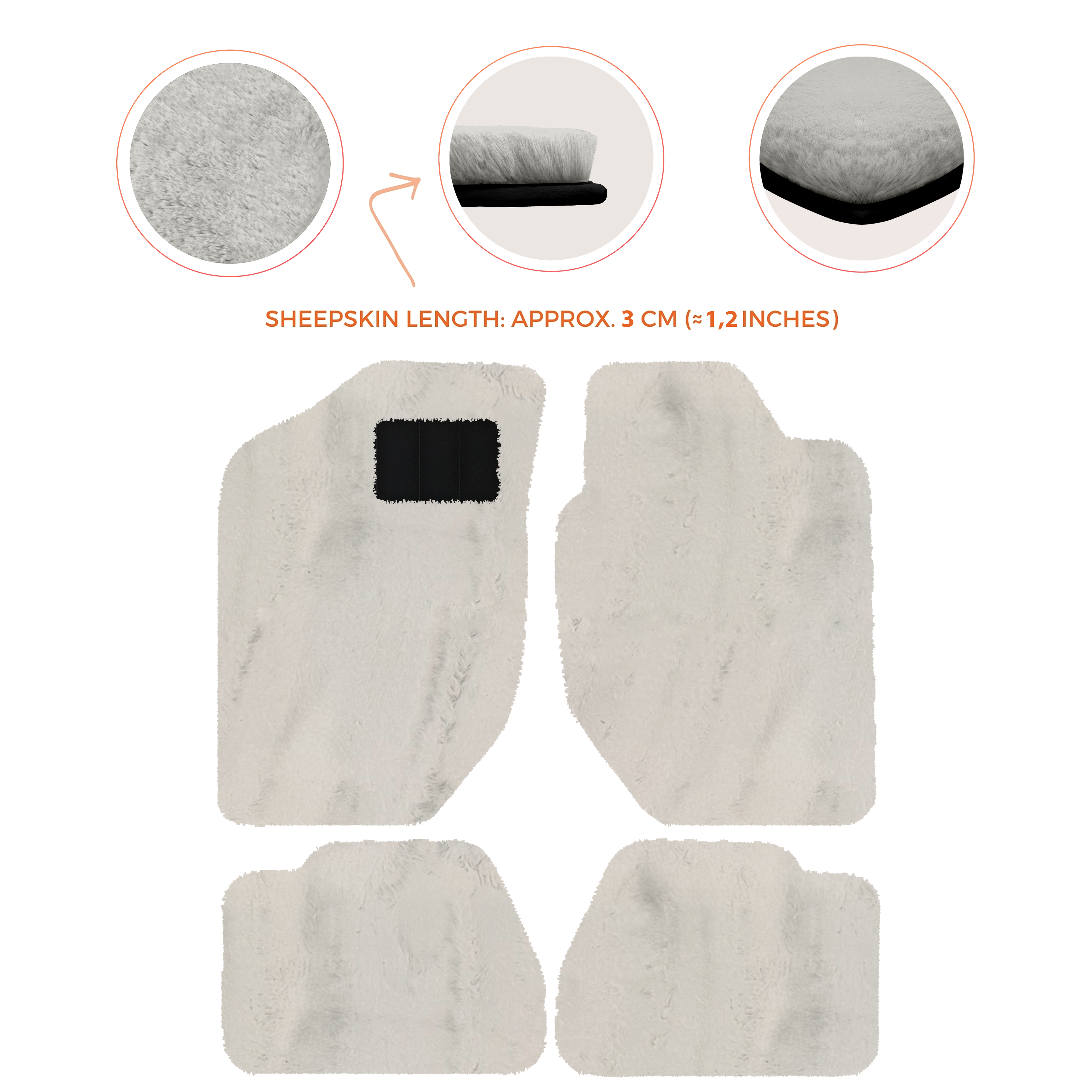 Land Rover Freelander (1997-2003) - Sheepskin Length, Various Color Options Custom Fit Premium Velour Floor Mats