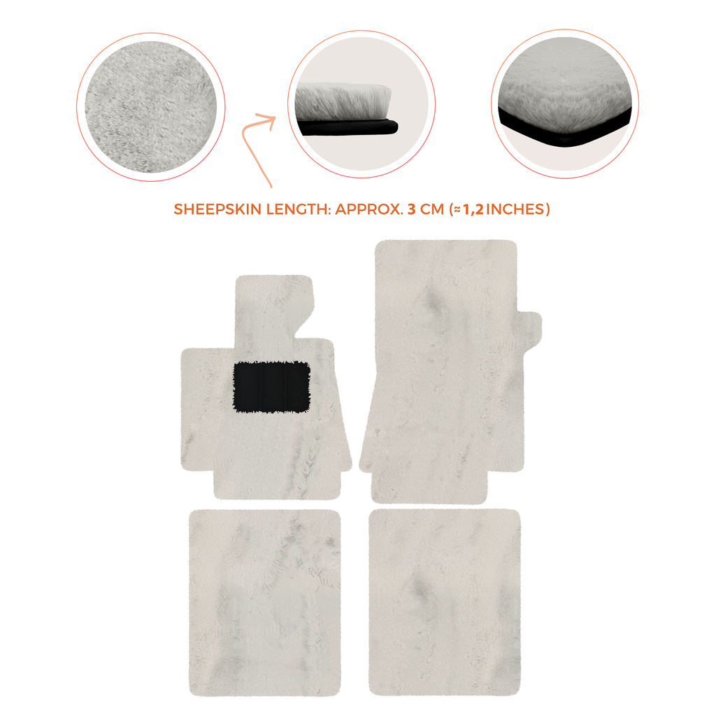 Bentley Arnage T (1998-2009) - Sheepskin Length, Various Color Options Custom Fit Premium Velour Floor Mats