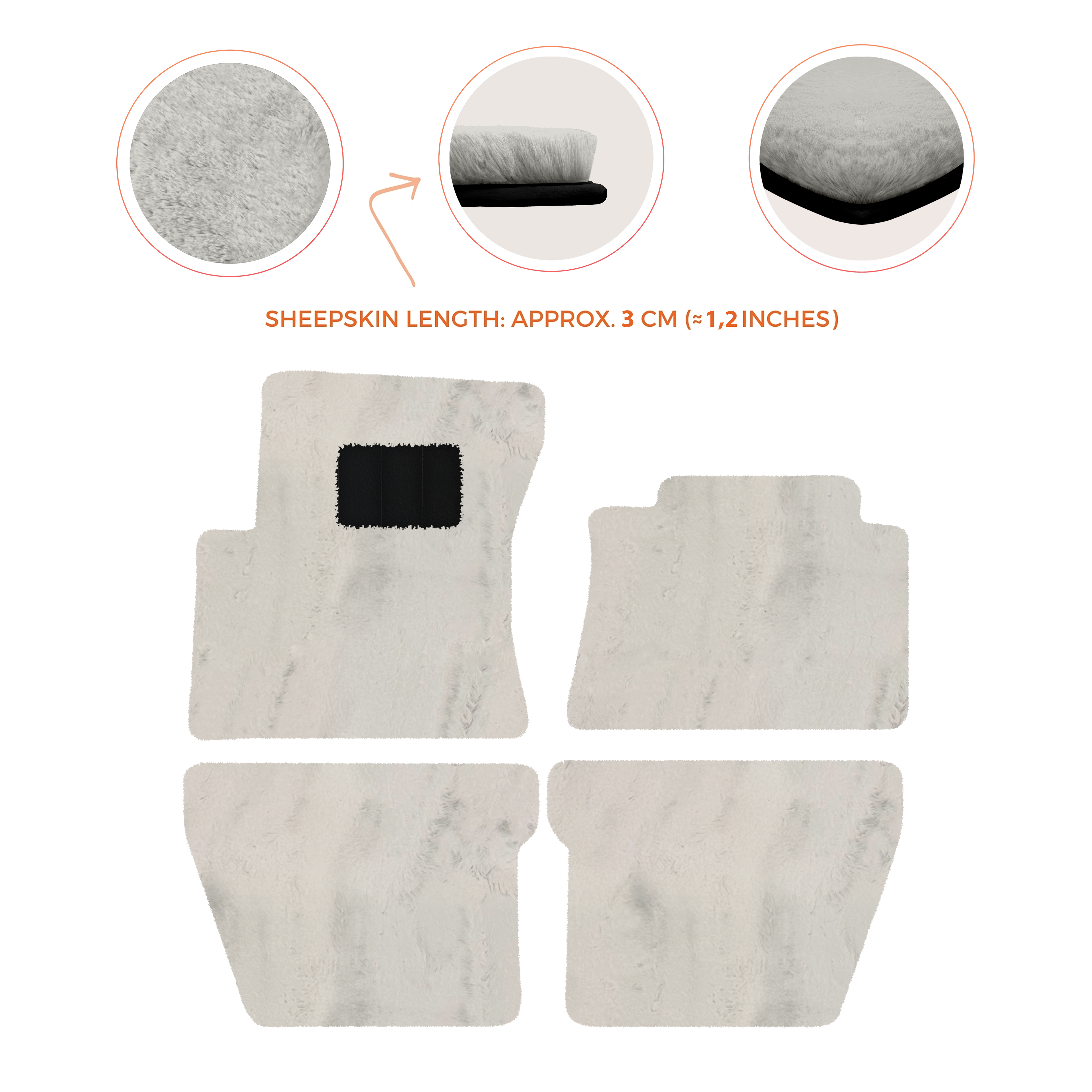 Bentley Mulsanne (2010â€“2020) - Sheepskin Length, Various Color Options Custom Fit Premium Velour Floor Mats
