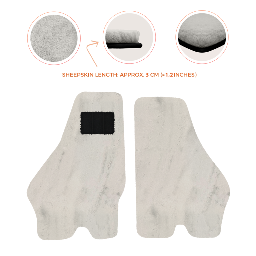 Lamborghini Jalpa (1981-1988) - Sheepskin Length, Various Color Options Custom Fit Premium Velour Floor Mats