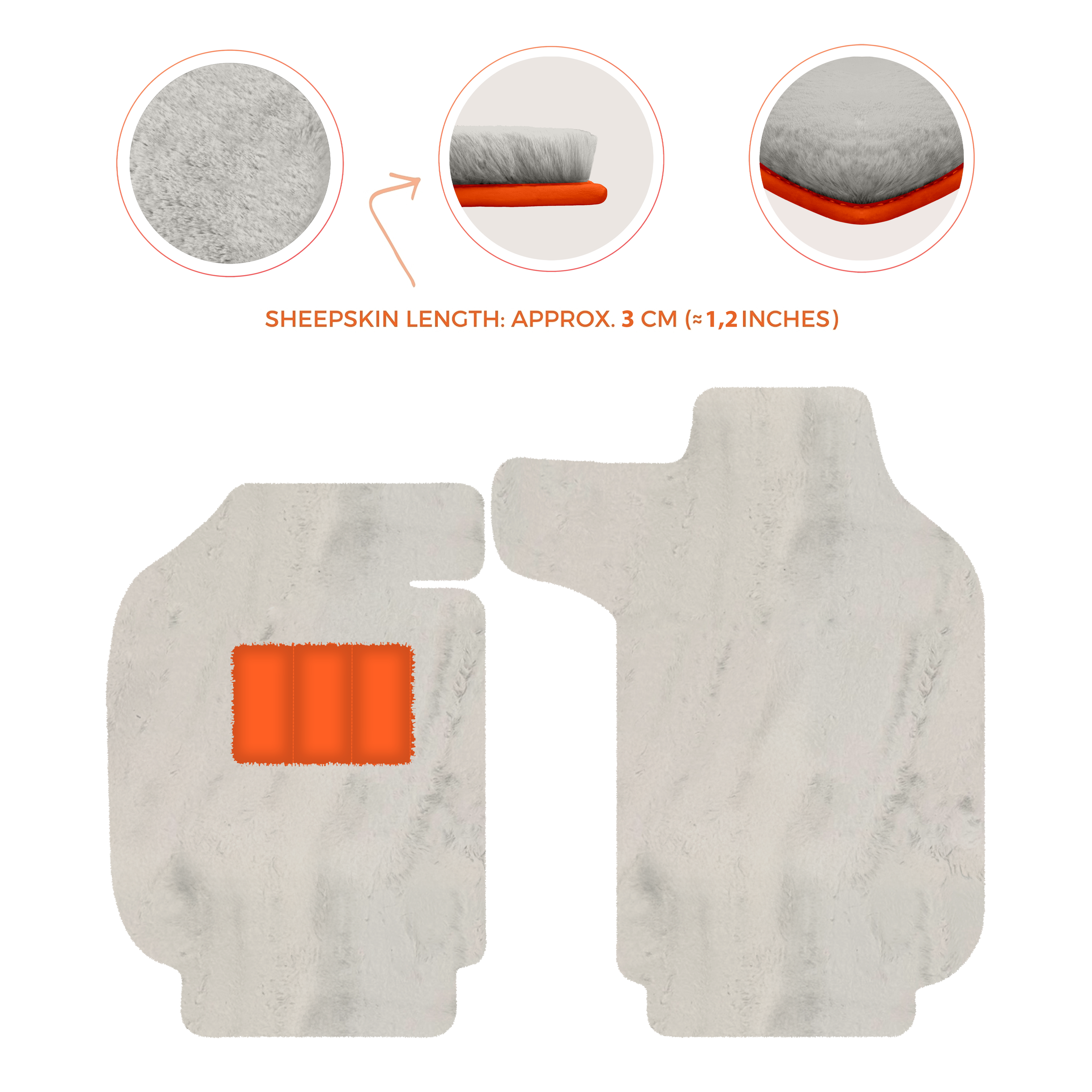 Porsche 911 SC (1978-1984) - Sheepskin Length, Various Color Options Custom Fit Premium Velour Floor Mats