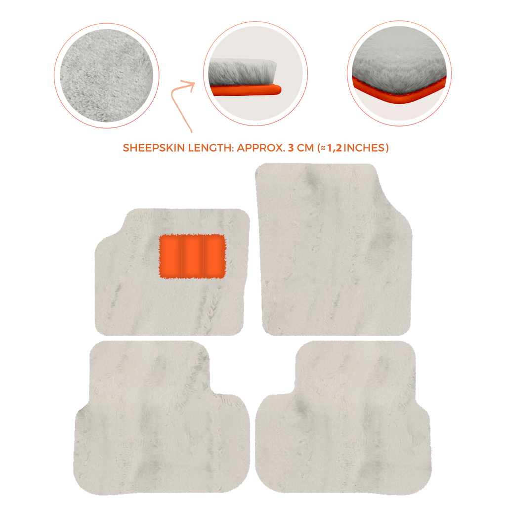 Land Rover Discovery Sport (2015-2019) - Sheepskin Length, Various Color Options Custom Fit Premium Velour Floor Mats