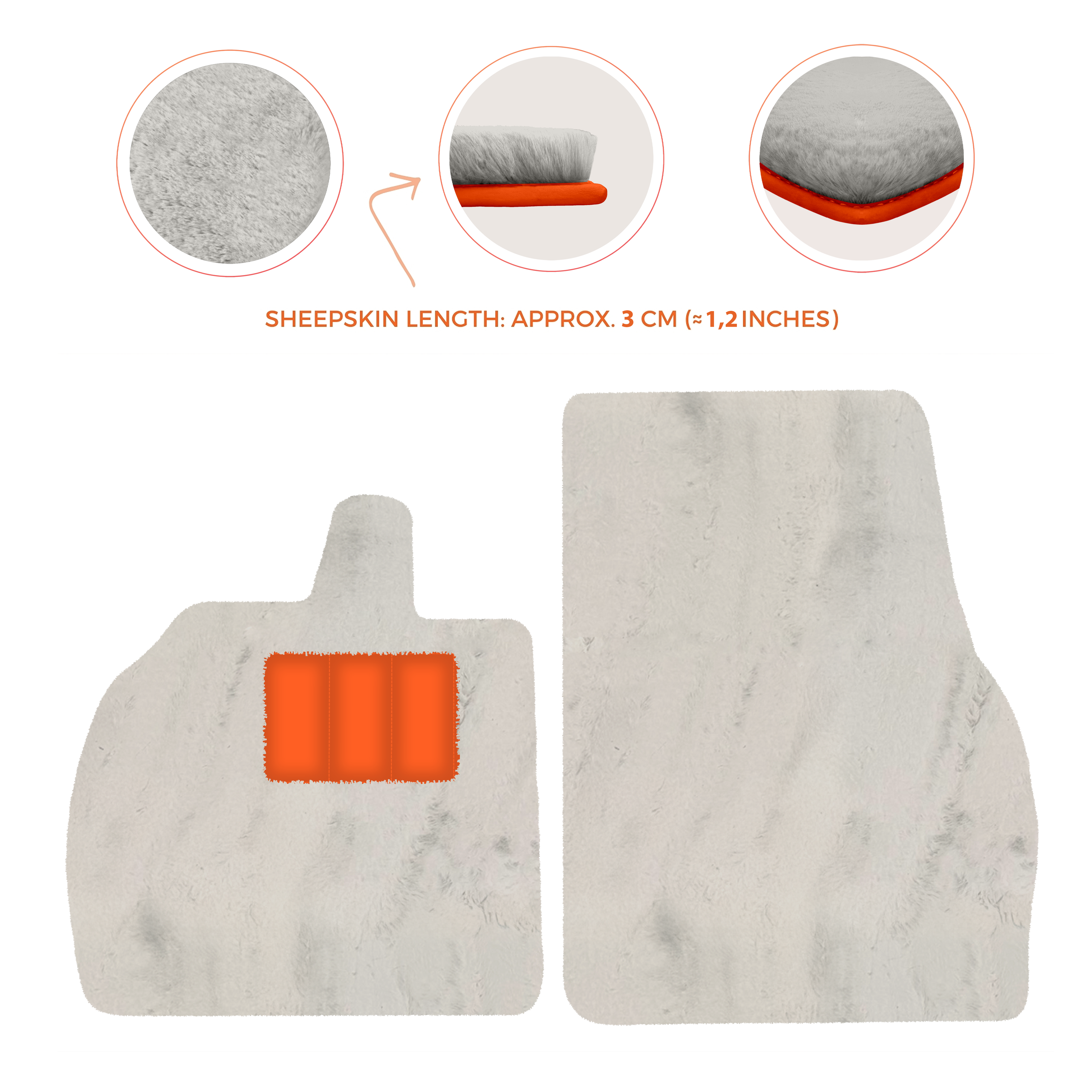 Lamborghini Revuelto (2024-2025) - Sheepskin Length, Various Color Options Custom Fit Premium Velour Floor Mats