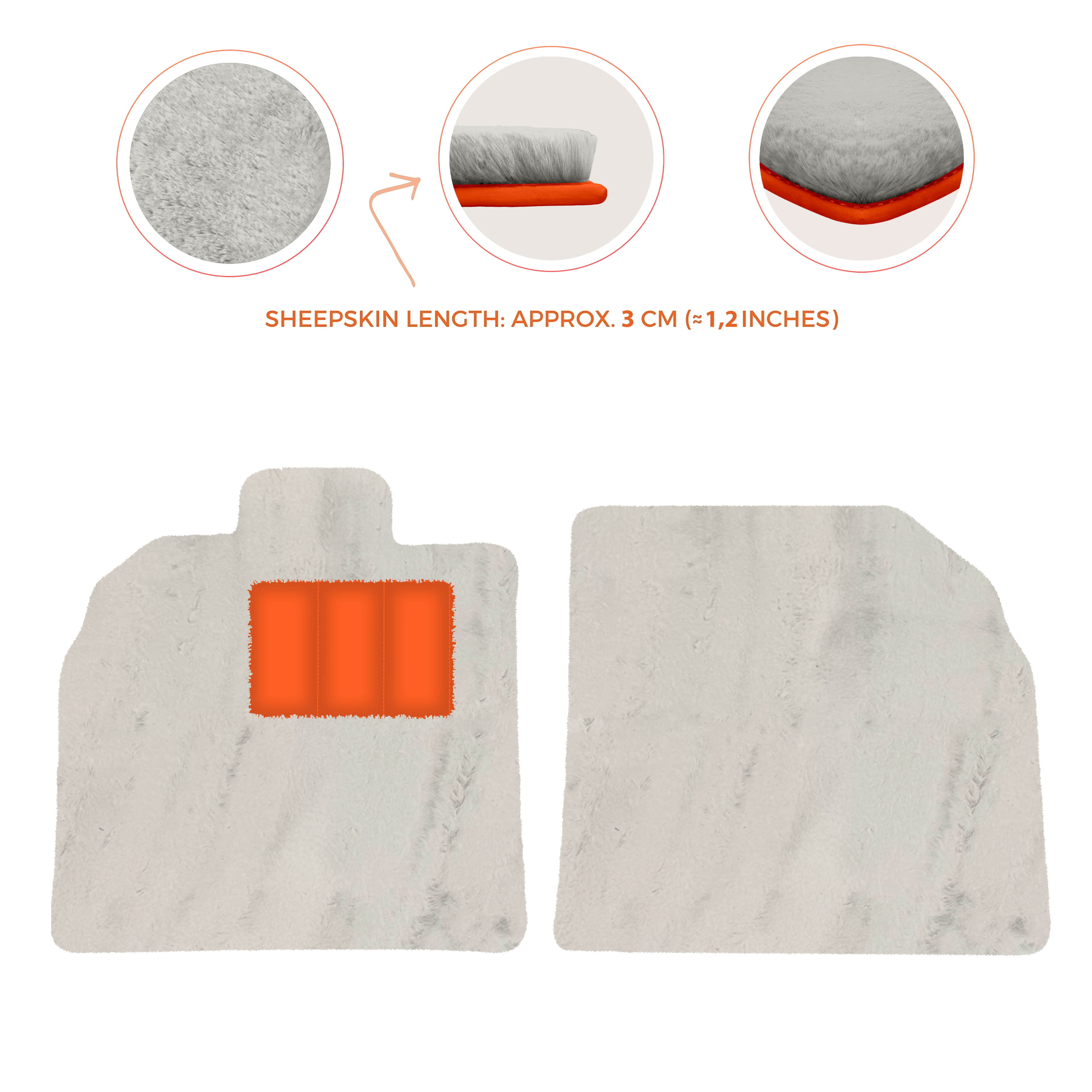 Lamborghini Aventador SVJ - Sheepskin Length, Various Color Options Custom Fit Premium Velour Floor Mats