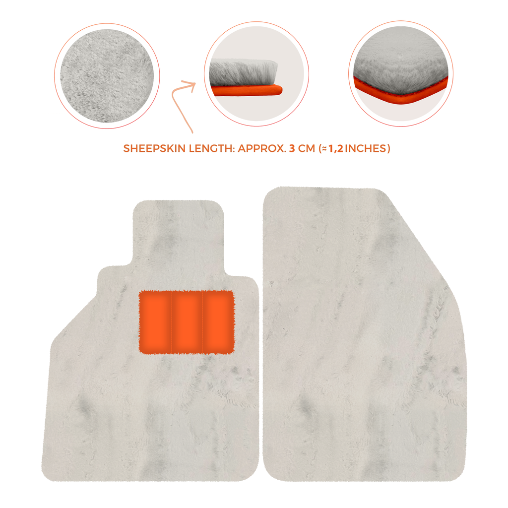Porsche 986 Boxster (1996-2004) - Sheepskin Length, Various Color Options Custom Fit Premium Velour Floor Mats