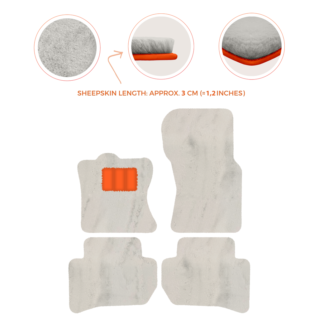 Range Rover Velar (2017-2024) - Sheepskin Length, Various Color Options Custom Fit Premium Velour Floor Mats
