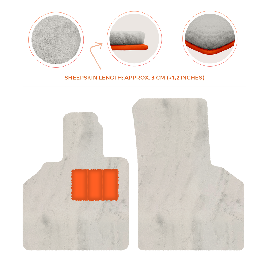 Lamborghini Gallardo (2004-2014) - Sheepskin Length, Various Color Options Custom Fit Premium Velour Floor Mats