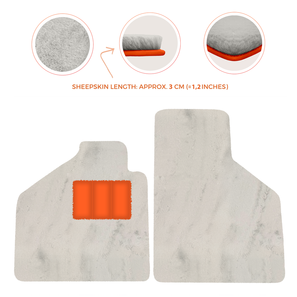 Lamborghini Diablo (1990-2001) - Sheepskin Length, Various Color Options Custom Fit Premium Velour Floor Mats