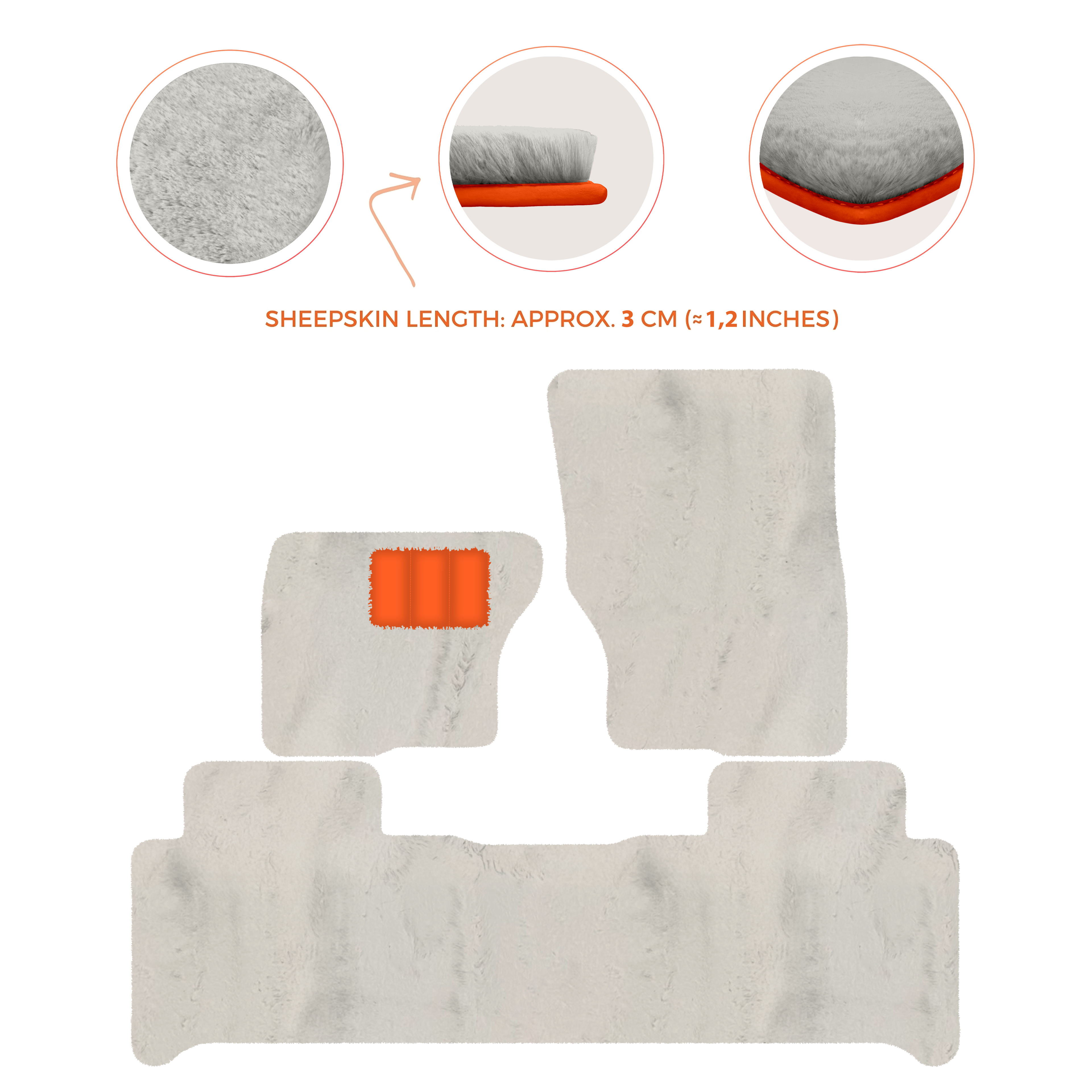 Land Rover Discovery 5-7 Seater (2017-2026) - Sheepskin Length, Various Color Options Custom Fit Premium Velour Floor Mats