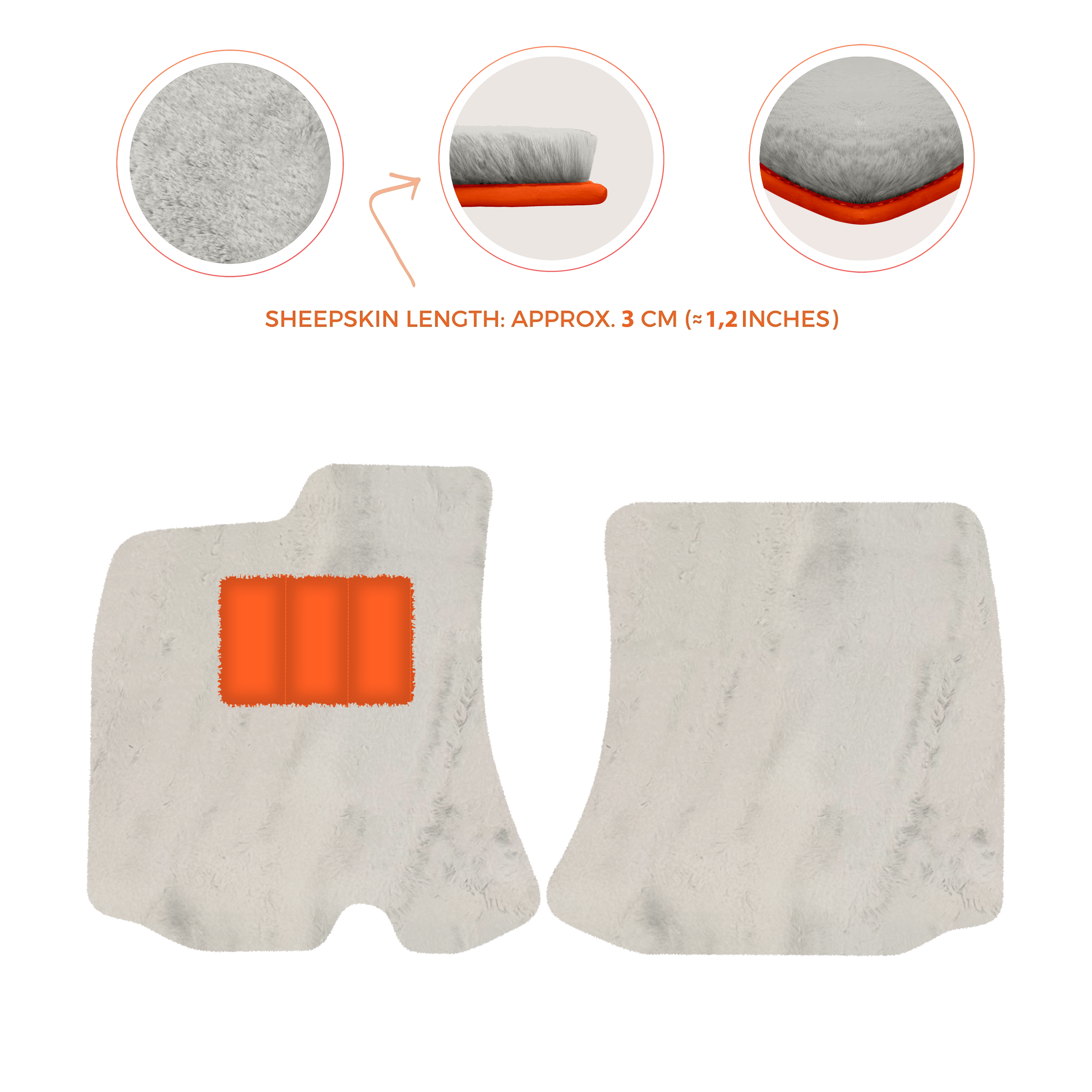 Ferrari Roma (2021-2024) - Sheepskin Length, Various Color Options Custom Fit Premium Velour Floor Mats
