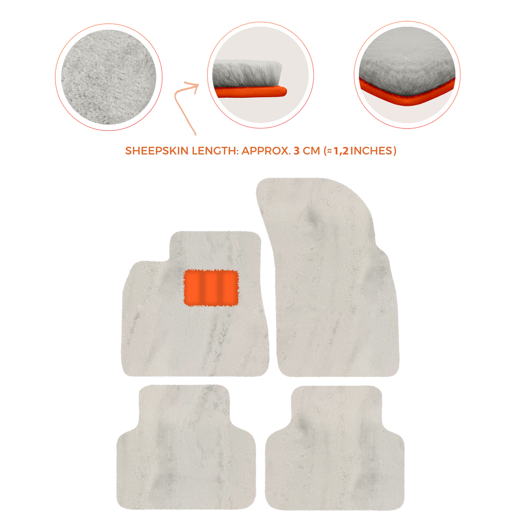 Bentley Bentayga (2015-2023) - Sheepskin Length, Various Color Options Custom Fit Premium Velour Floor Mats