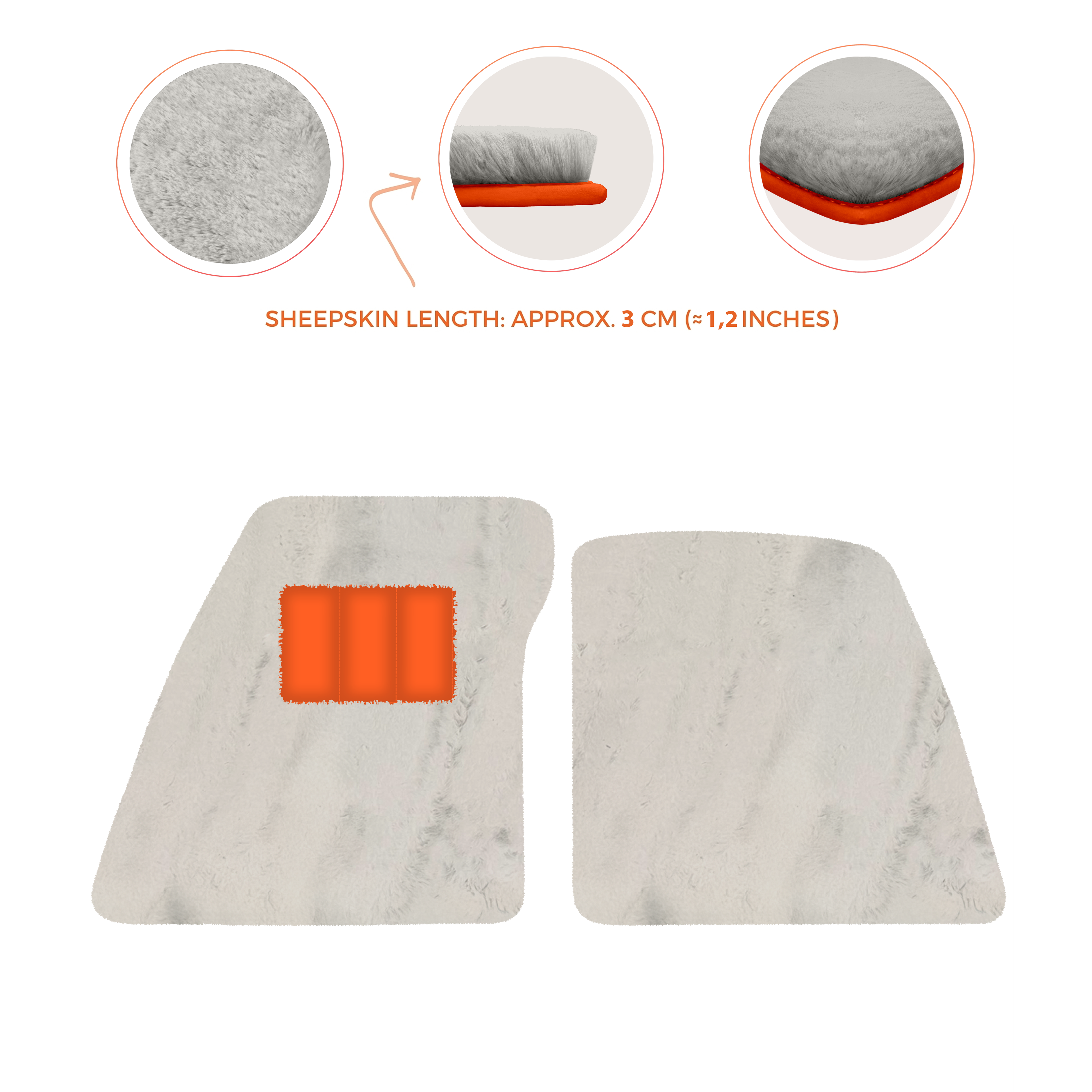 Ferrari SF90 Stradale (2019-2024) - Sheepskin Length, Various Color Options Custom Fit Premium Velour Floor Mats