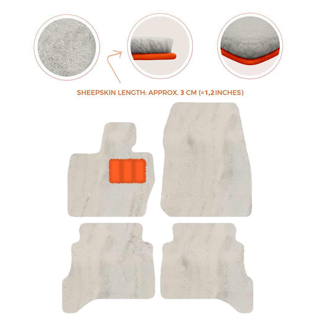 Range Rover Sport L460 (2022-2024) Short/Long Wheelbase - Sheepskin Length, Various Color Options Custom Fit Premium Velour Floor Mats