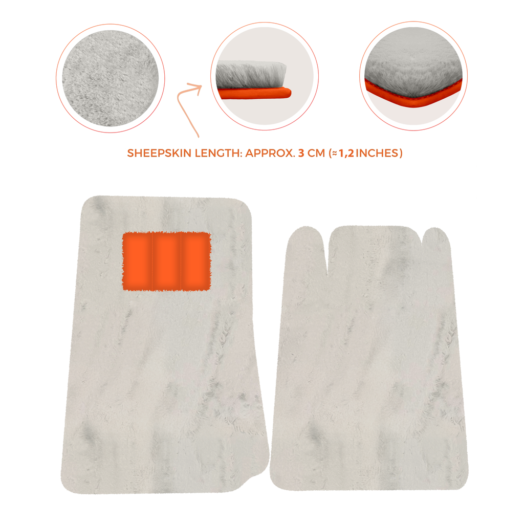Lamborghini Espada (1968-1978) - Sheepskin Length, Various Color Options Custom Fit Premium Velour Floor Mats