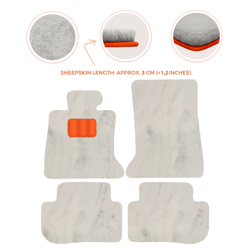 Rolls-Royce RR2 Wraith (2013-2023) Coupe - Sheepskin Length, Various Color Options Custom Fit Premium Velour Floor Mats