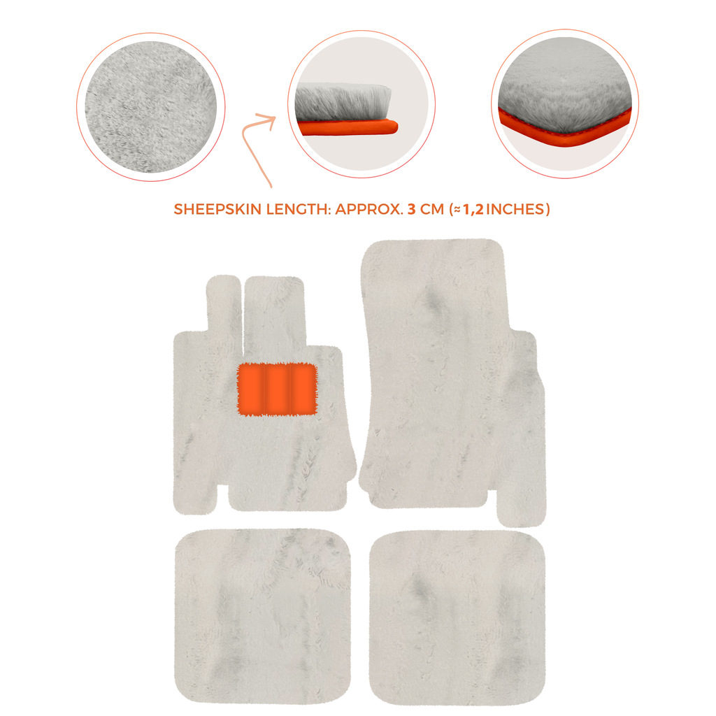 Bentley Arnage Green Label (1998-2009) - Sheepskin Length, Various Color Options Custom Fit Premium Velour Floor Mats