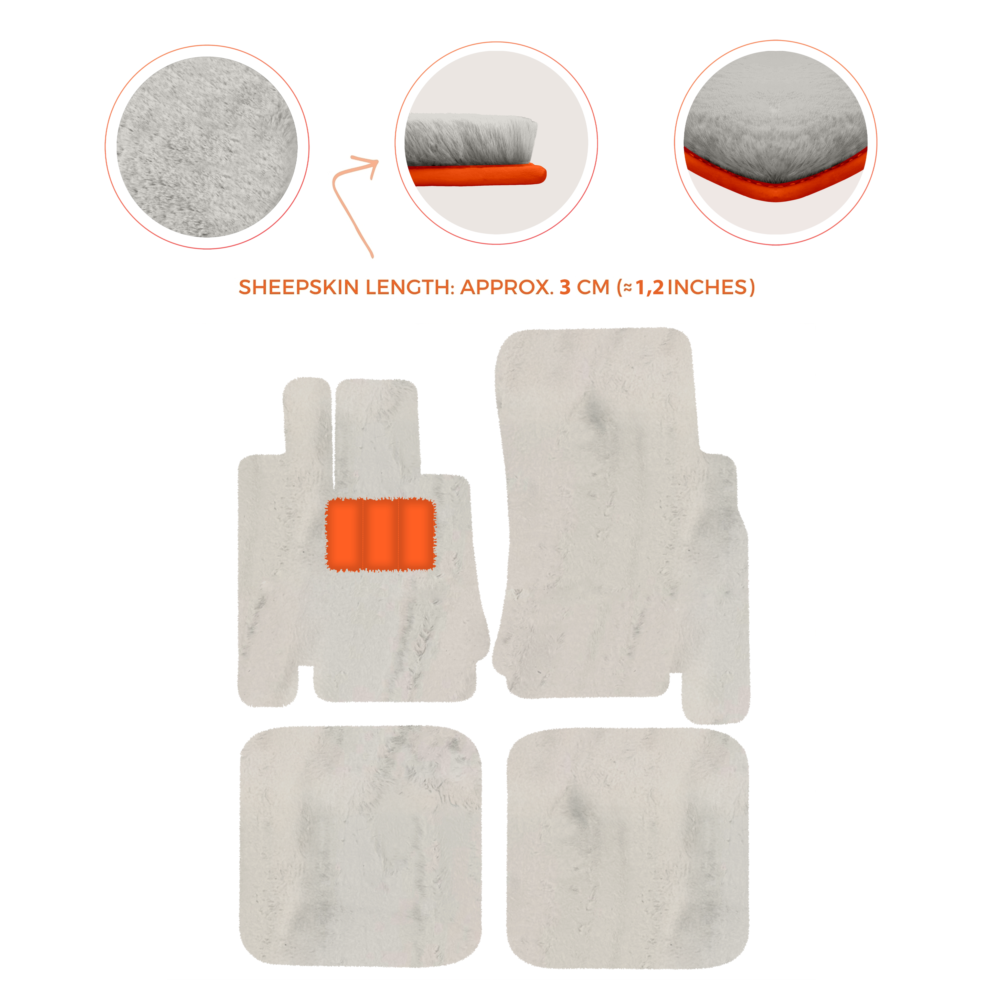 Bentley Arnage Green Label (1998-2009) - Sheepskin Length, Various Color Options Custom Fit Premium Velour Floor Mats