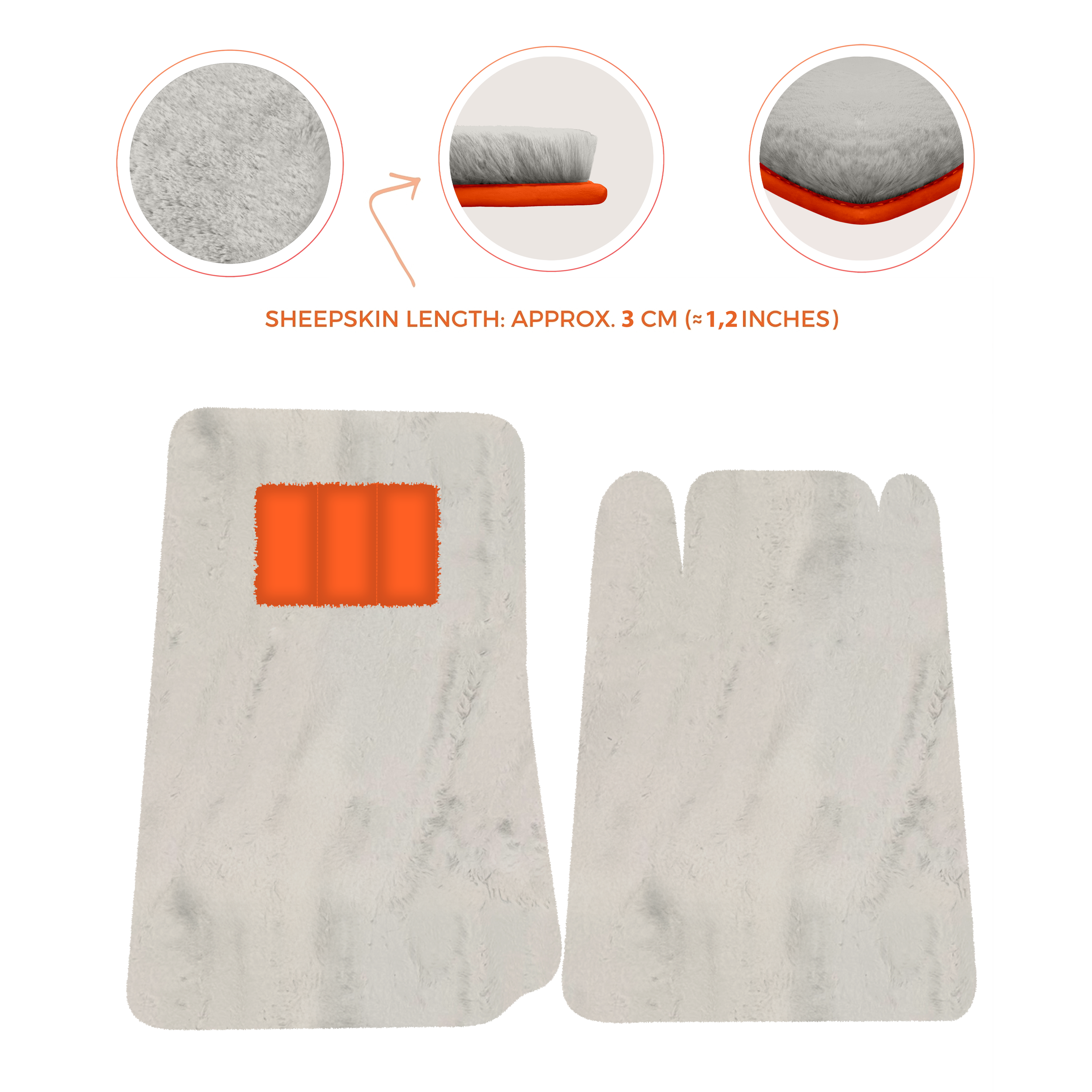 Lamborghini Espada (1968-1978) - Sheepskin Length, Various Color Options Custom Fit Premium Velour Floor Mats